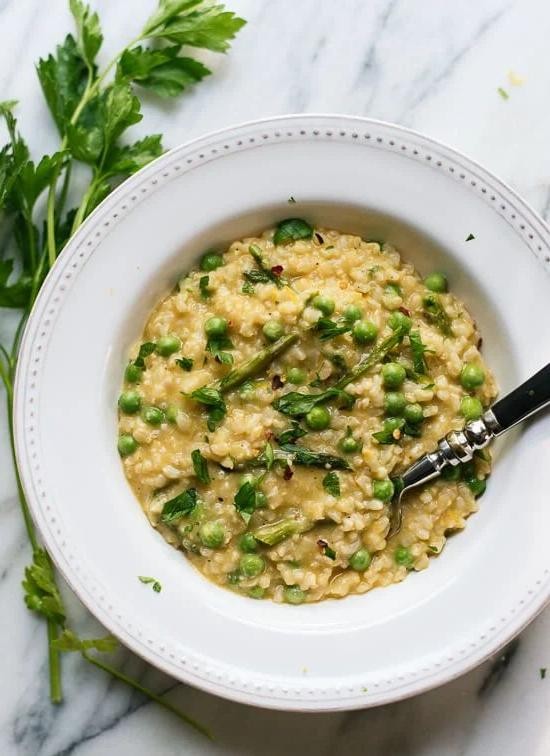 Spring Pea and Asparagus Risotto