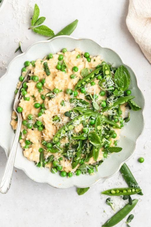 Spring Pea and Lovage Risotto