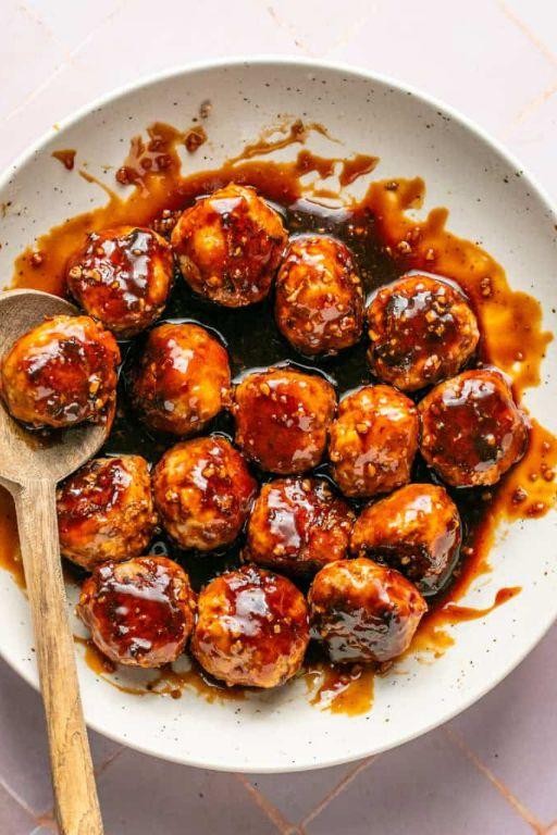Sticky BBQ Pork Meatballs