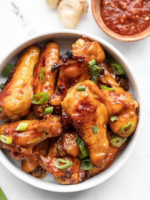 Sticky Ginger Chicken Wings