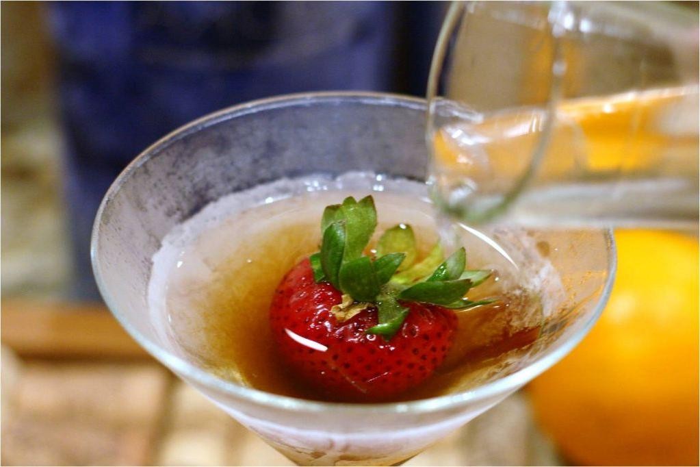 Strawberry Balsamic Vodka Gimlet