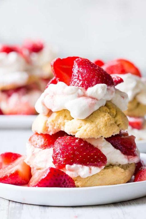 Strawberry Coconut Flour Shortcake
