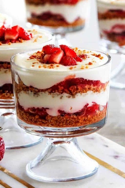 Strawberry Cream Cheese Parfait