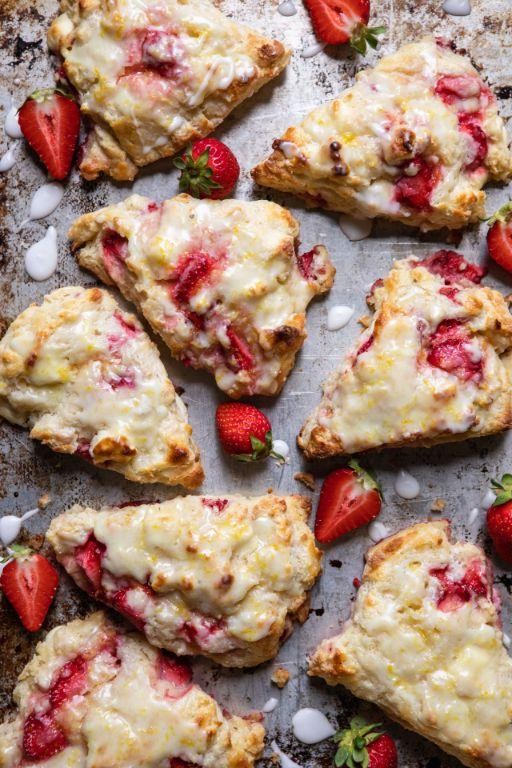 Strawberry Cream Cheese Scones