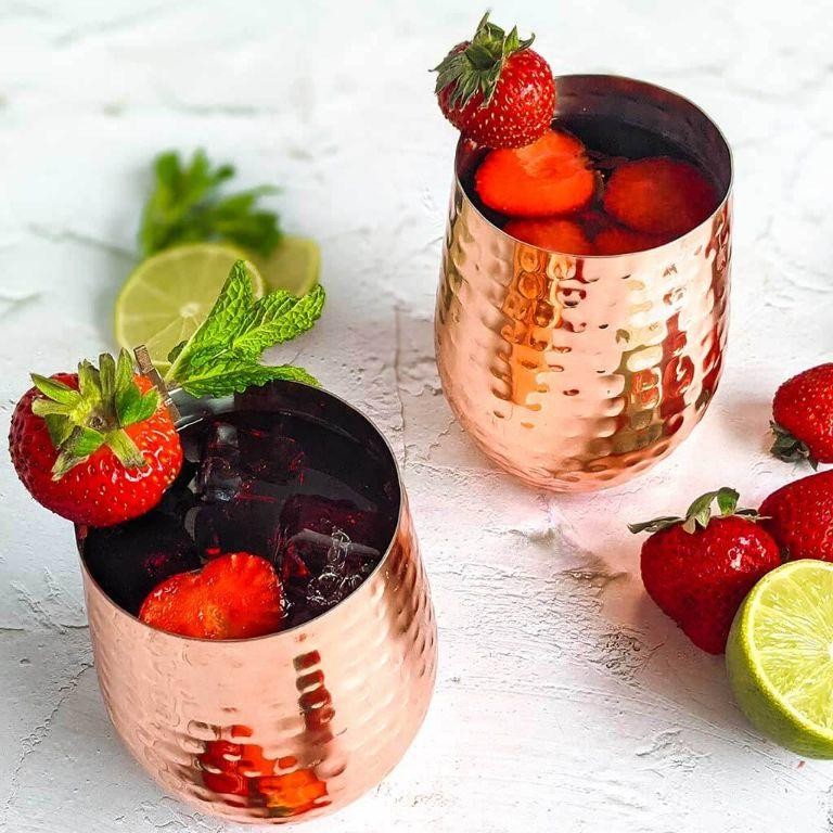 Strawberry Moscow Mule with Balsamic