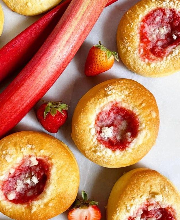 Strawberry Rhubarb Kolache