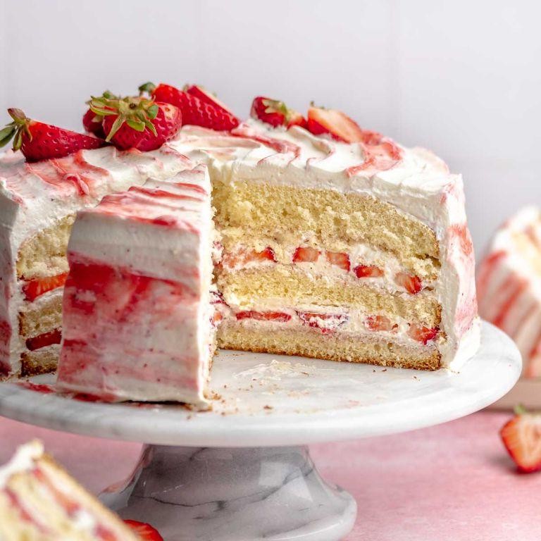 Strawberry Shortcake Birthday Cake