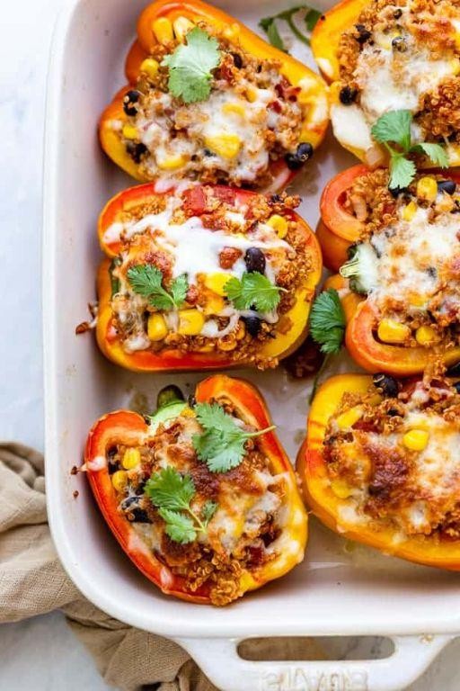 Stuffed Bell Peppers with Quinoa