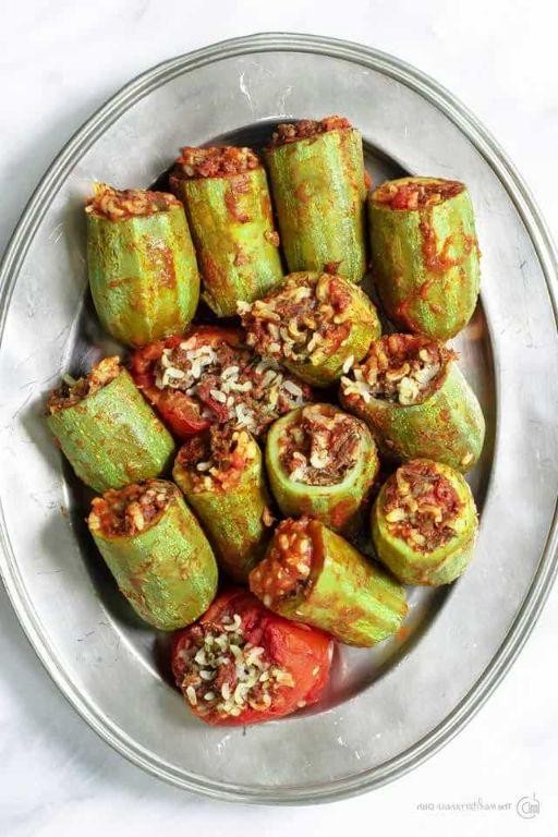 Stuffed Zucchini with Rice and Herbs