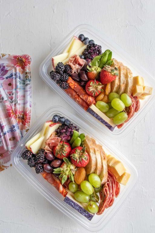 Summer Picnic Charcuterie Board with Fresh Berries