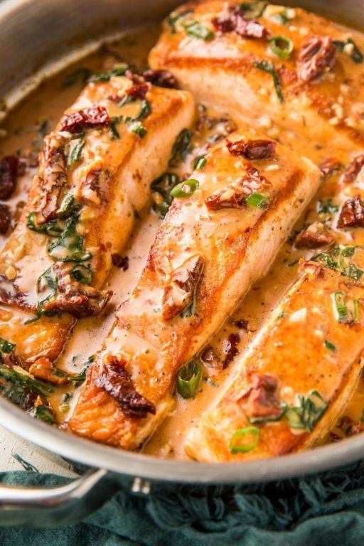 Sun-Dried Tomato and Balsamic Glazed Salmon