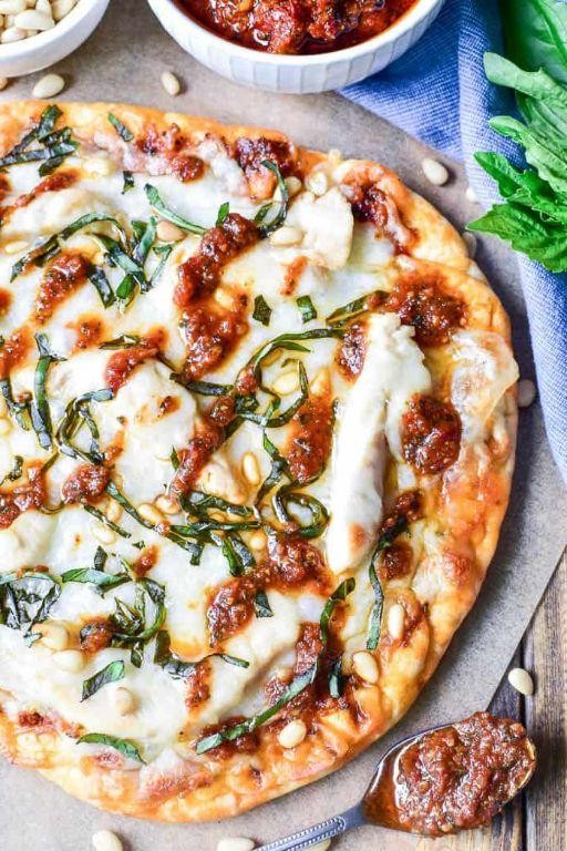 Sun-Dried Tomato and Basil Flatbread