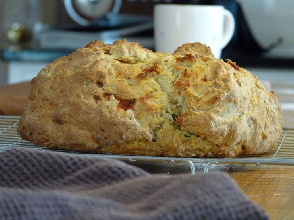 Sun-Dried Tomato and Basil Irish Soda Bread