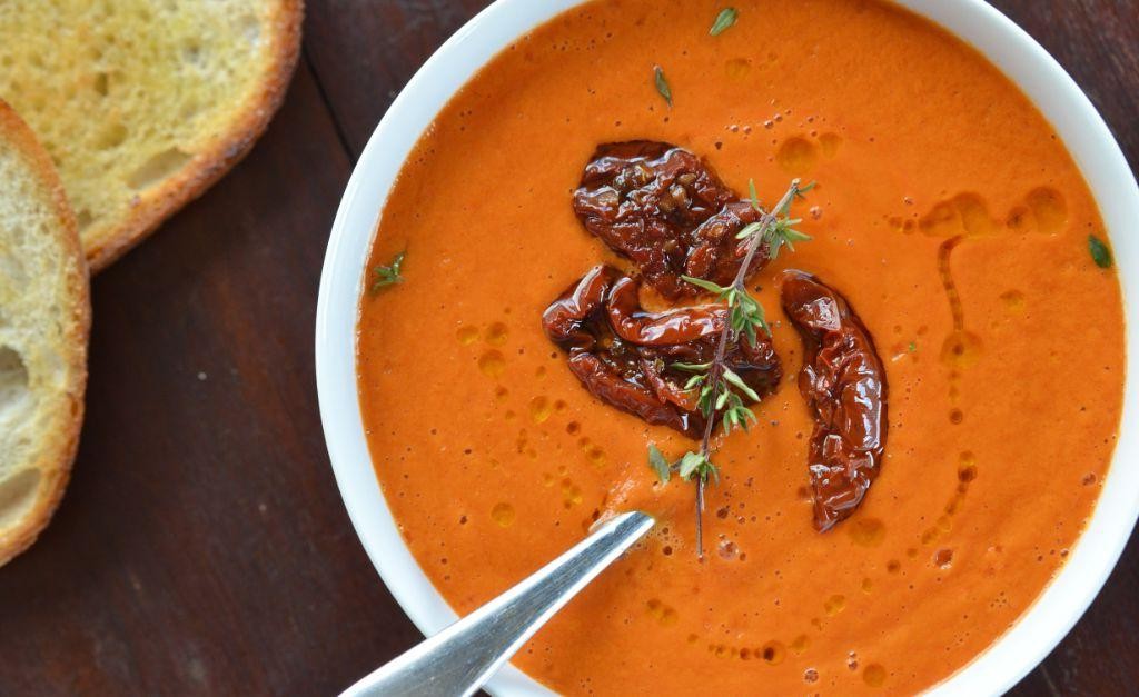 Sun-Dried Tomato and Red Pepper Vita Mix Soup