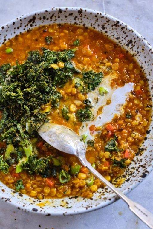 Sundal with Mixed Lentils and Coconut
