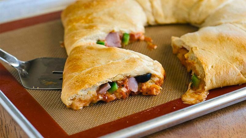 Supreme Crescent Roll Pizza
