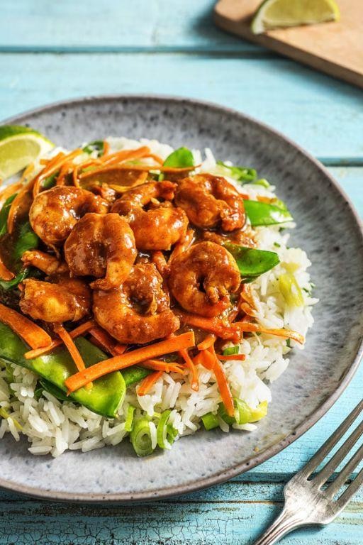 Sweet Chili Lime Shrimp and Snow Peas