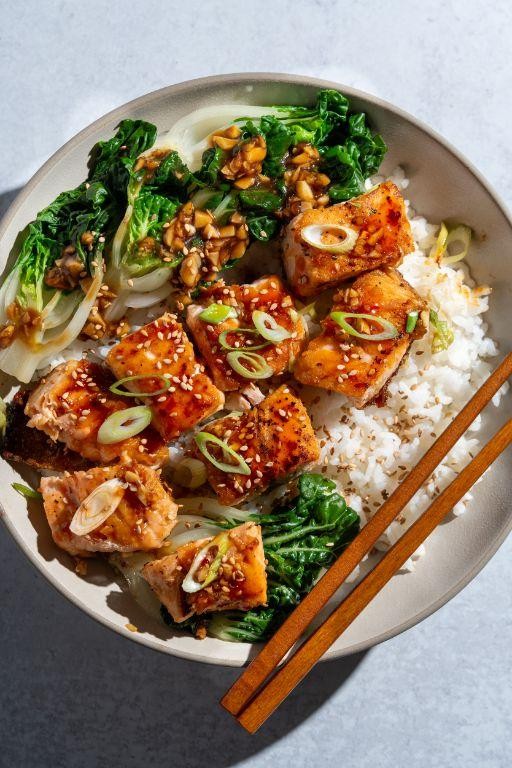 Sweet Chili Miso Salmon Stir-Fry