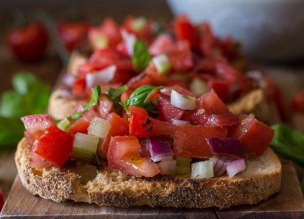 Sweet Onion and Tomato Bruschetta