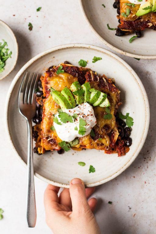 Sweet Potato and Black Bean Baked Pasta