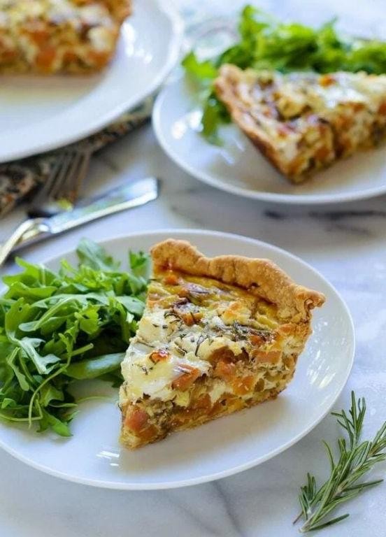 Sweet Potato and Chicken Quiche