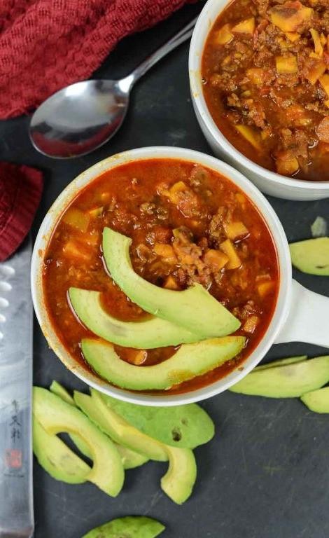 Sweet Potato and Chorizo Taco Soup