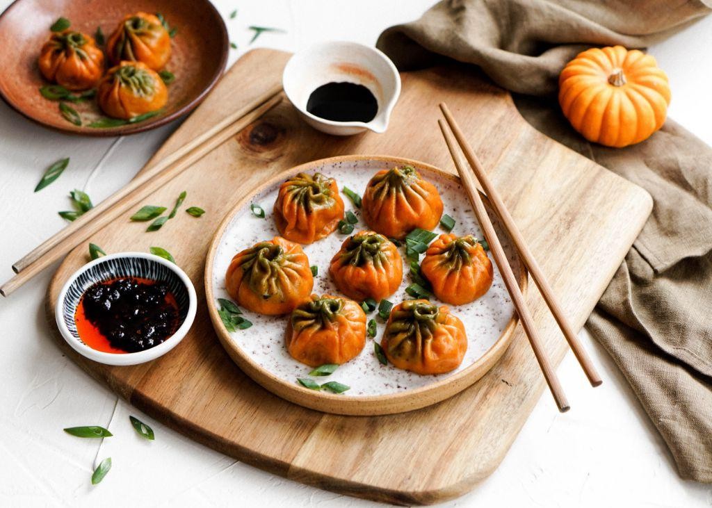 Sweet Pumpkin Momo with Cinnamon