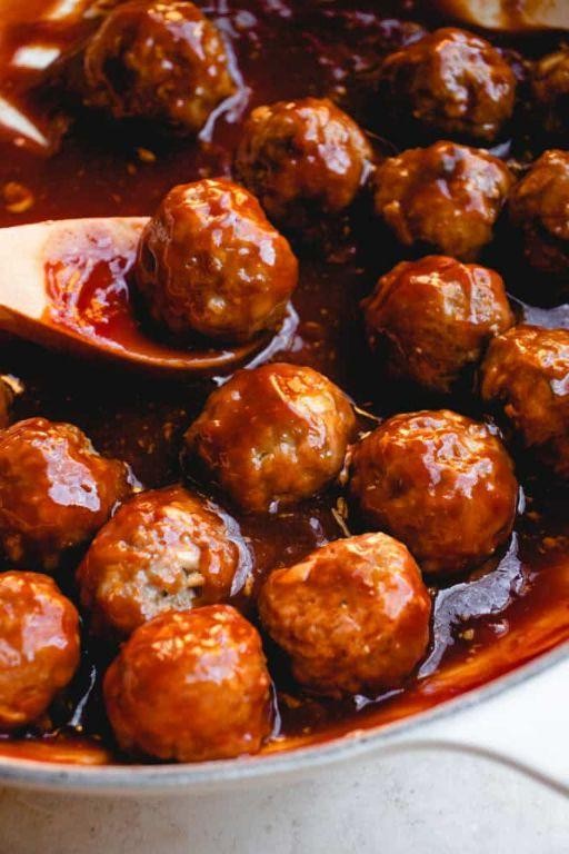 Sweet and Sour Meatballs Without Eggs