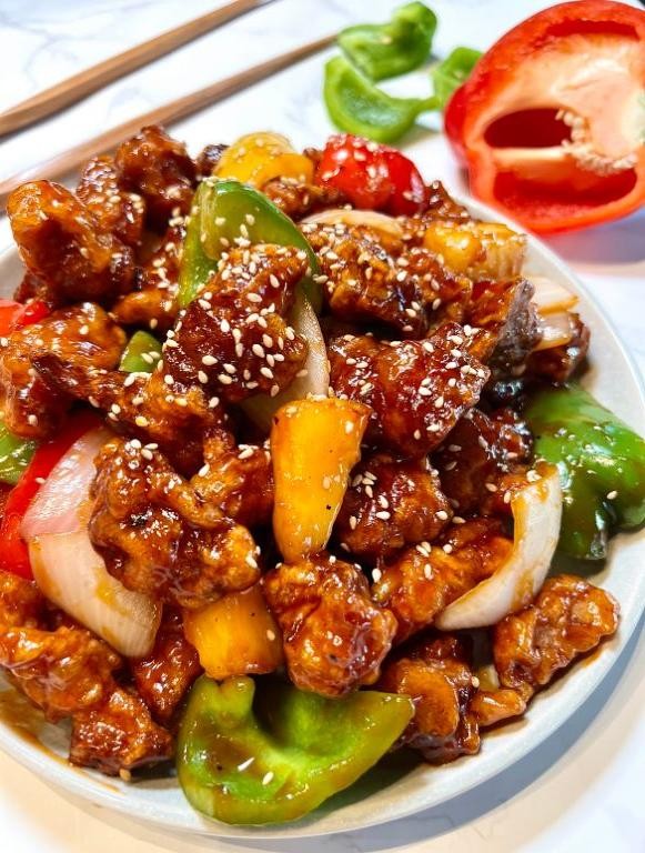 Sweet and Sour Pork Hibachi