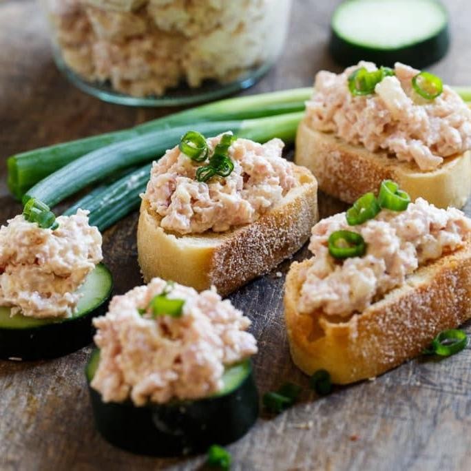 Sweet and Spicy Deviled Ham Canapés