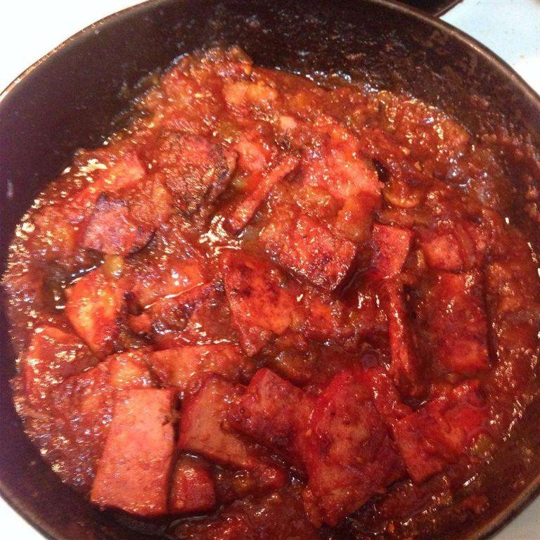 Sweet and Spicy Grilled Ham Steak