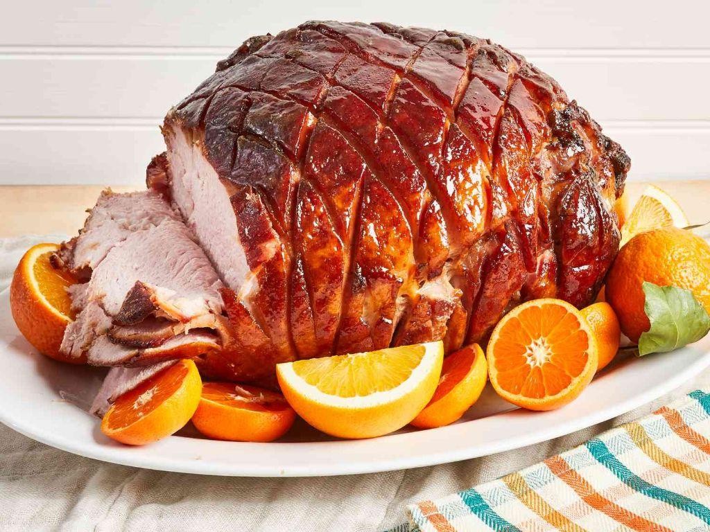 Sweet and Sticky Honey Glazed Ham