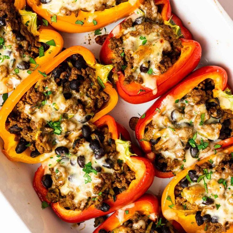 Taco Salad Stuffed Peppers