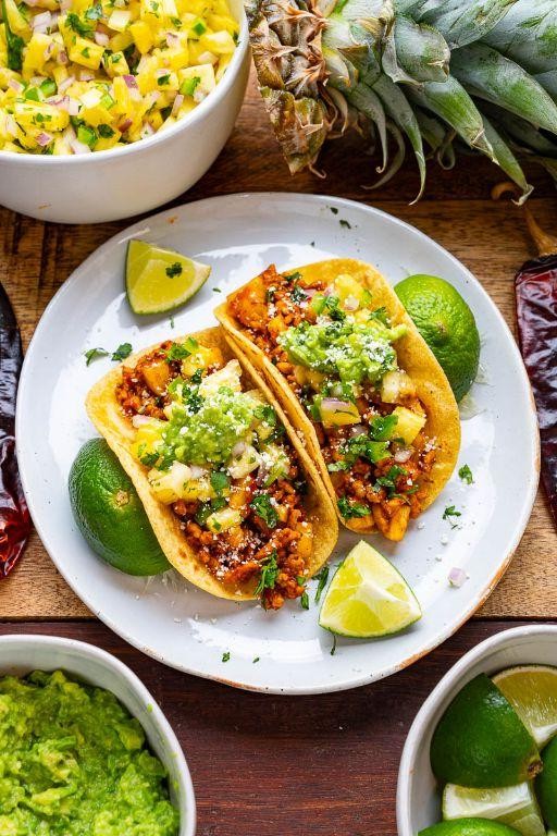 Tacos al Pastor with Pineapple Salsa