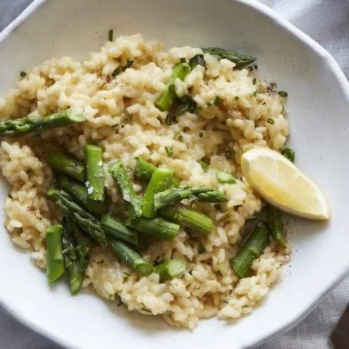 Teff Risotto with Asparagus and Parmesan