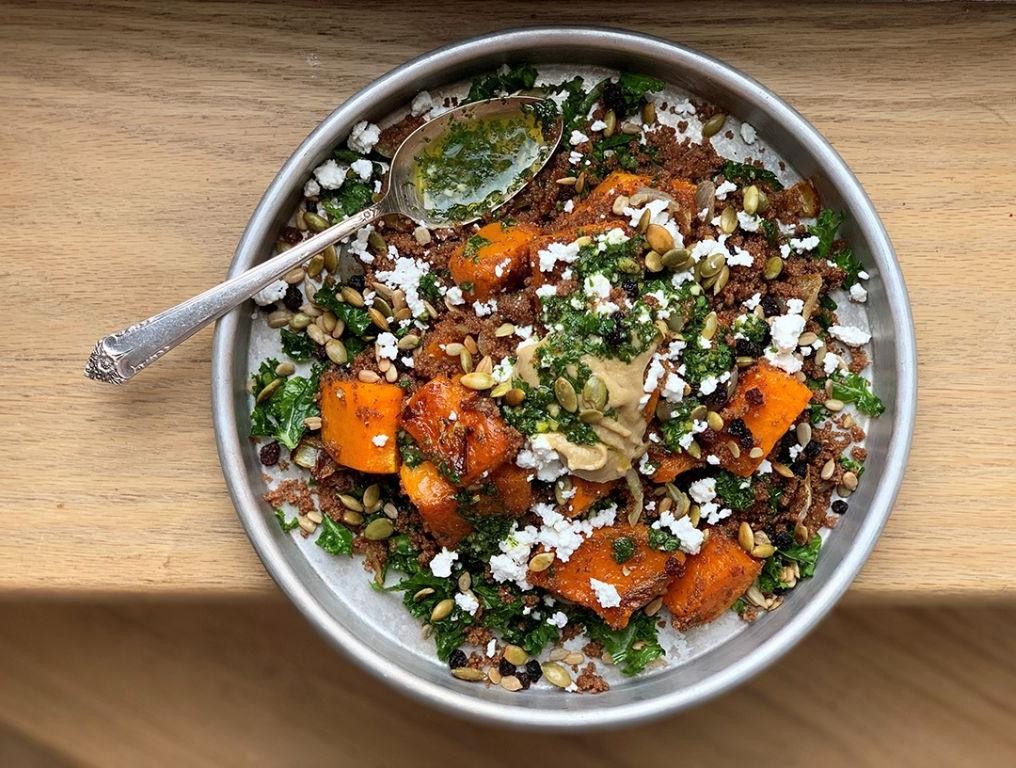Teff Salad with Roasted Vegetables