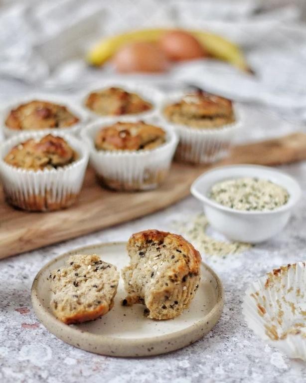 Teff and Banana Muffins