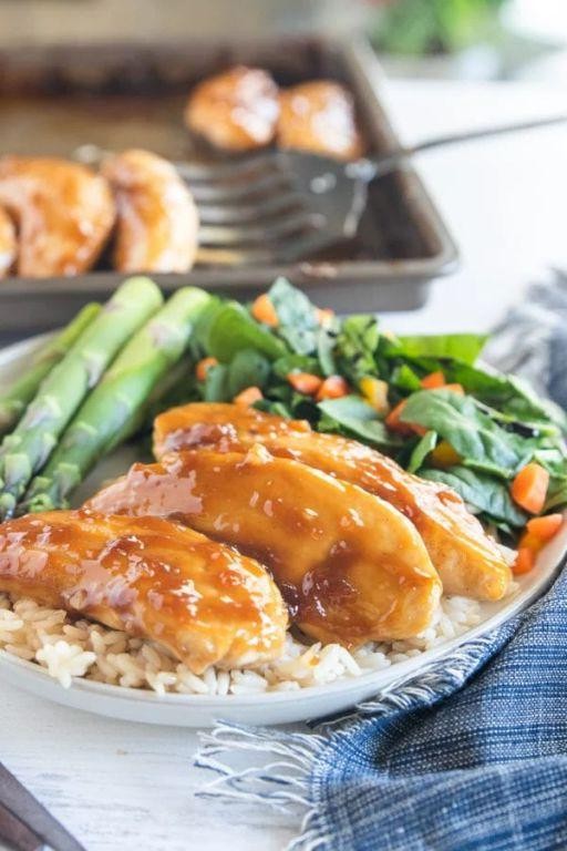 Teriyaki Glazed Baked Chicken Tenders