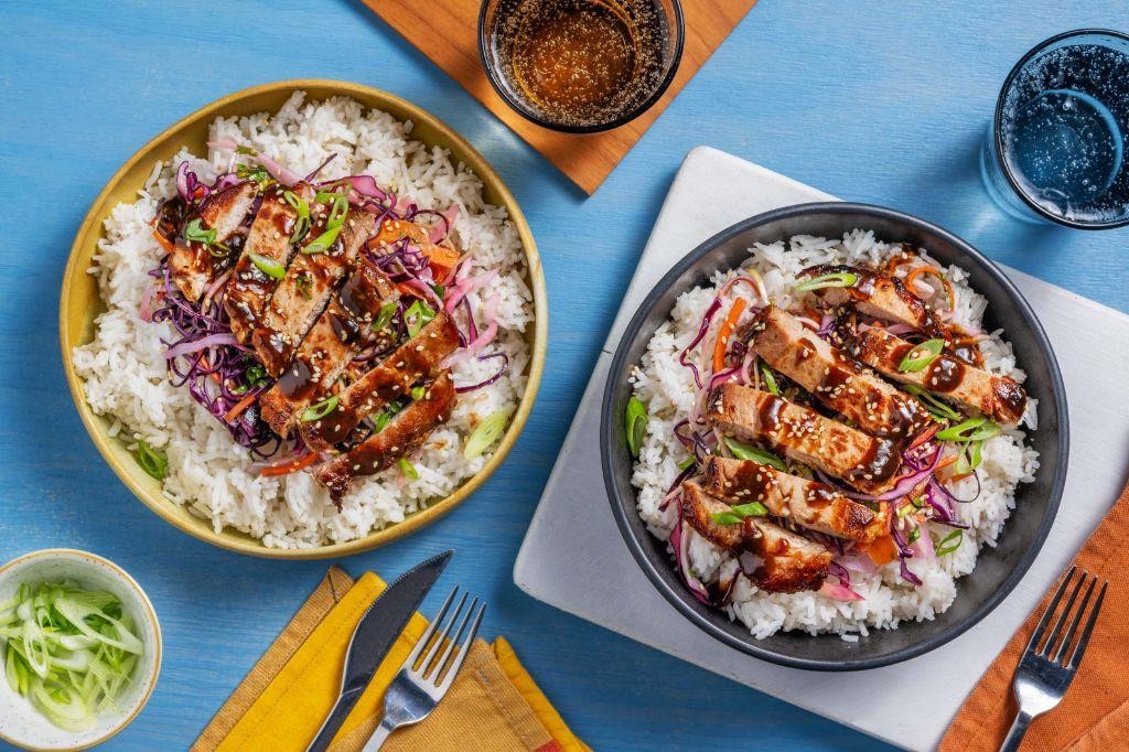 Teriyaki Glazed Pork Loin Steak