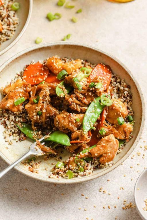 Teriyaki Quinoa and Chicken Stir-Fry