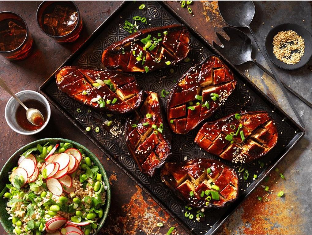 Teriyaki-Glazed Eggplant