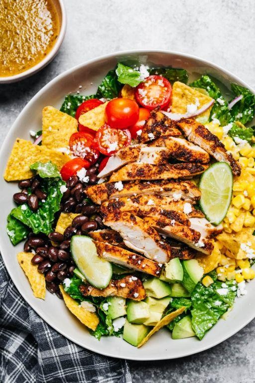 Tex-Mex Rotisserie Chicken Salad with Black Beans and Corn