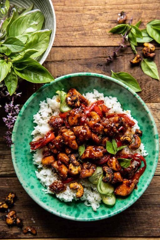 Thai Basil Cashew Chicken