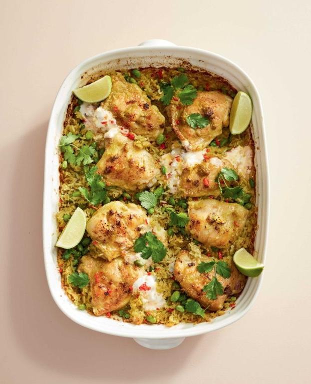 Thai Green Curry Chicken Tray Bake