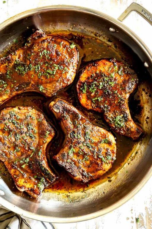 Thick Bone-In Pork Chops with Brown Sugar Rub
