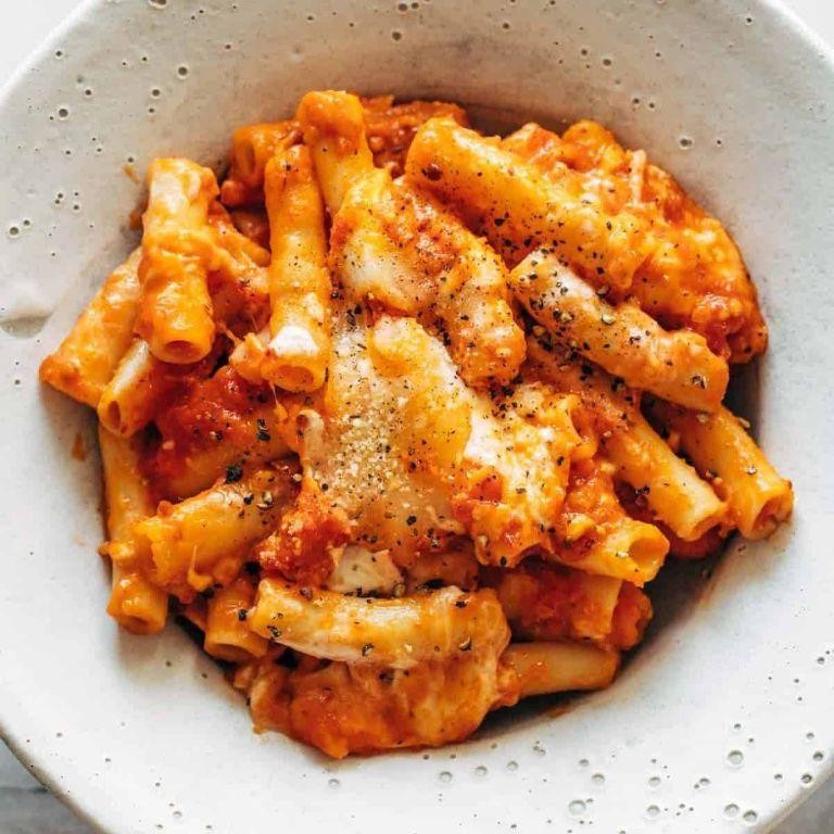 Three-Cheese Baked Ziti