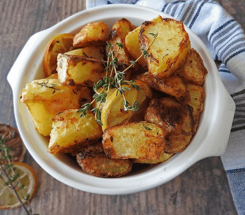 Thyme and Lemon Roasted Potatoes