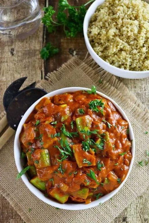 Tindora and Lentil Stew with Curry Leaves