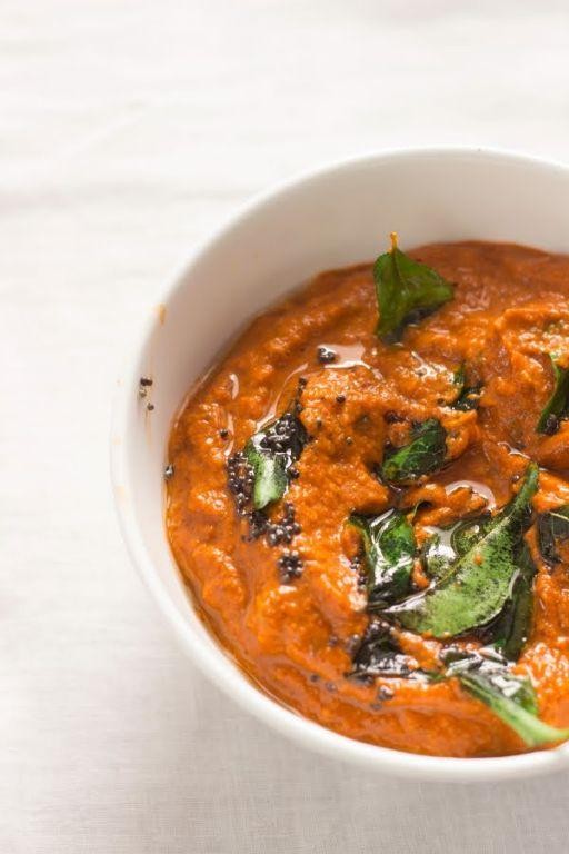 Tindora and Tomato Chutney with Tamarind