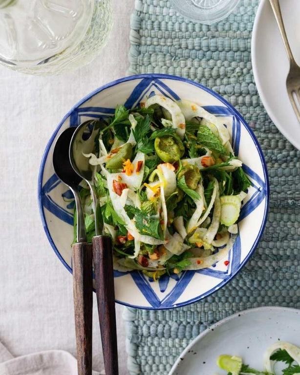 Toasted Almond and Fennel Salad